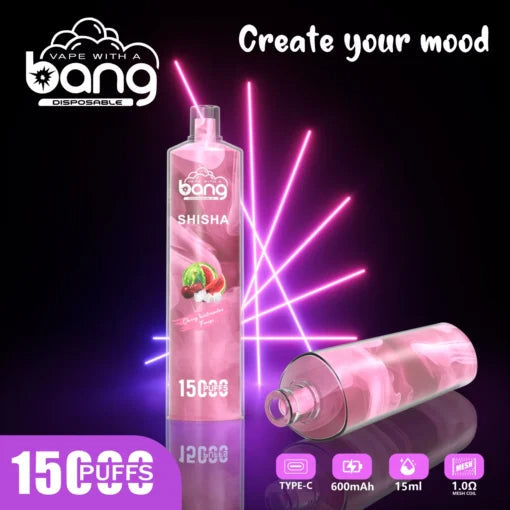 Bang 15000 Puffs Vape 15K Disposable Vape Pen E Cigarette Prefilled 25ml 600mAh Disposable Vape 12 Flavors
