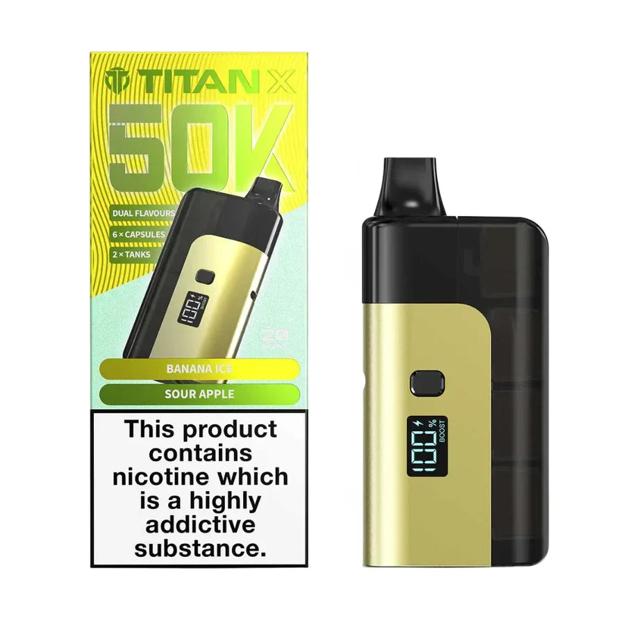 Titan X 50K Prefilled Pod Kit - Box of 5