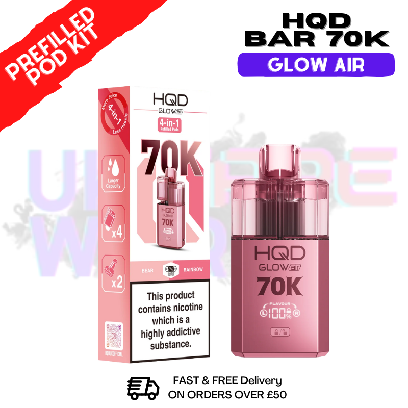 HQD 70K Glow Air 70000 Puffs Prefilled Pod Kit
