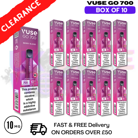 Berry Blend (10MG) - VUSE GO 700Puff Box of 10