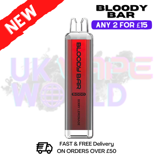 Beeren-Limonaden-Bloody-Bar, 5000 Puffs, Einwegprodukt