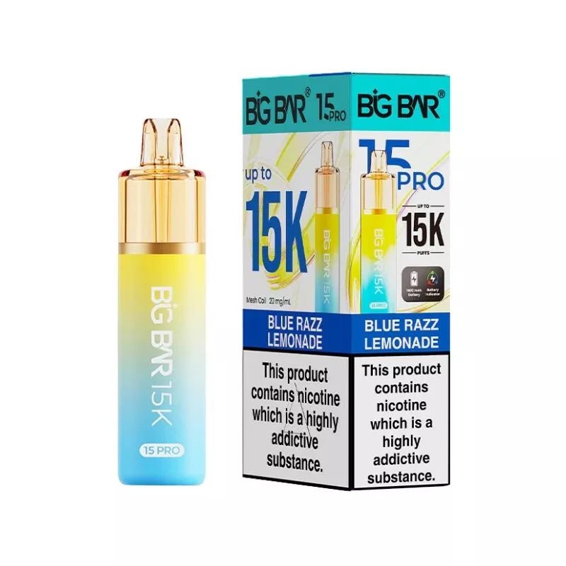 Big Bar Pro 15K Puffs Prefilled & Reusable Pod Kit