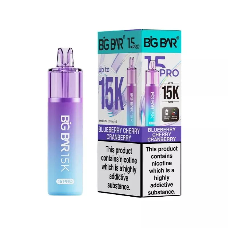 Big Bar Pro 15K Puffs Prefilled & Reusable Pod Kit