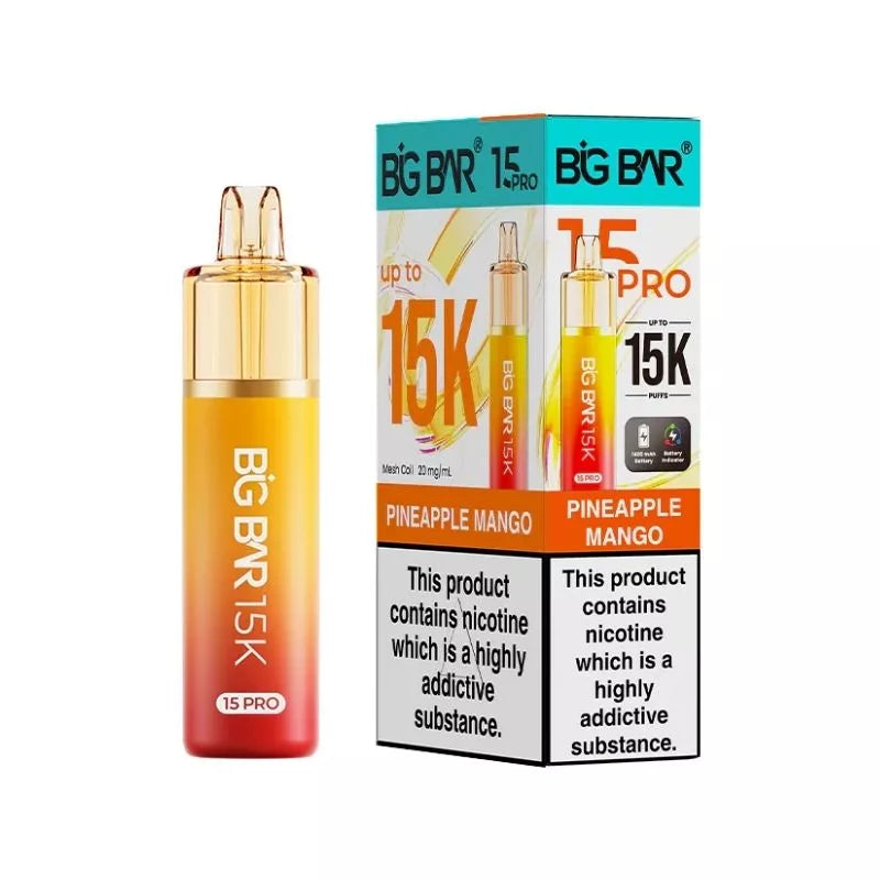 Big Bar Pro 15K Puffs Prefilled & Reusable Pod Kit