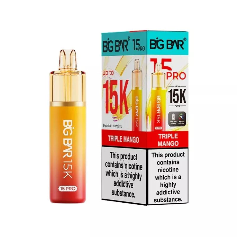 Big Bar Pro 15K Puffs Prefilled & Reusable Pod Kit
