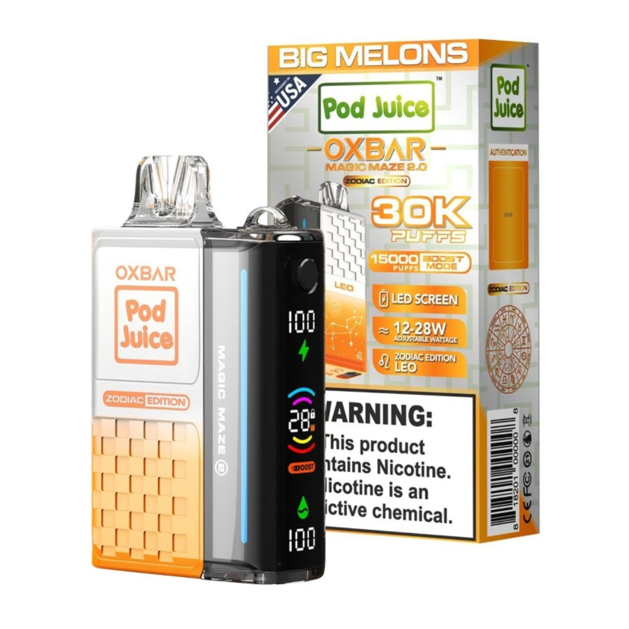 Big Melons Oxbar Magic Maze 2.0 Pod Juice 30K