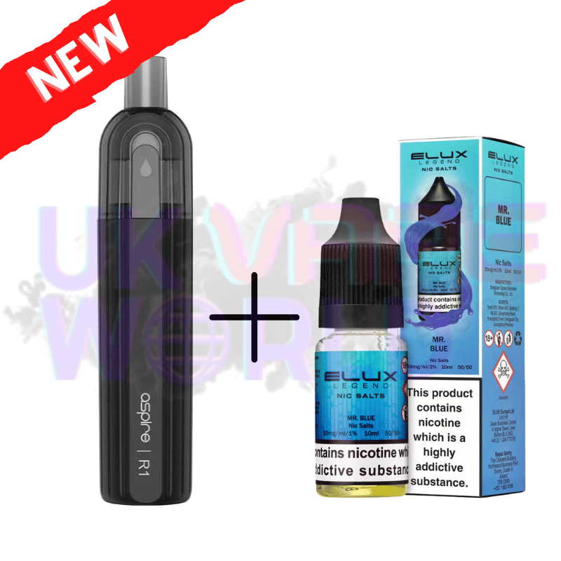 MR BLUE ELUX LEGEND Salz 3500 Züge x Aspire Einweg-Set