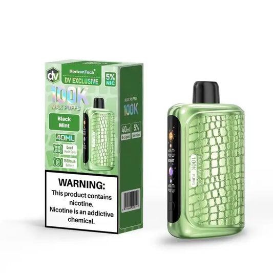 Black Mint - HorizonTech 100k Disposable Vape