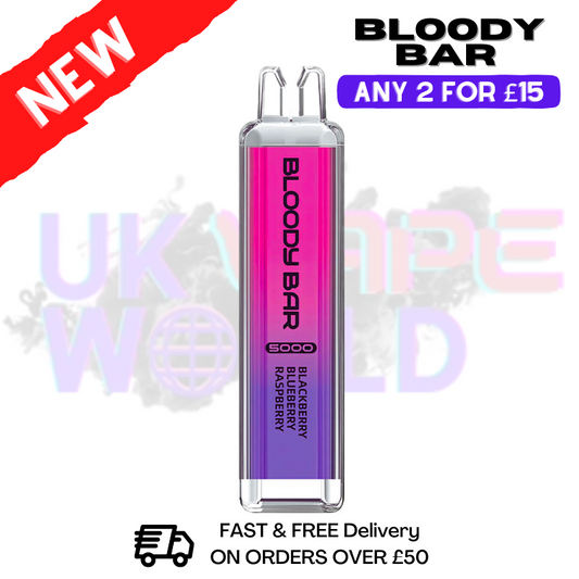 Blackberry Blueberry Raspberry Bloody Bar 5000 Puffs Disposable