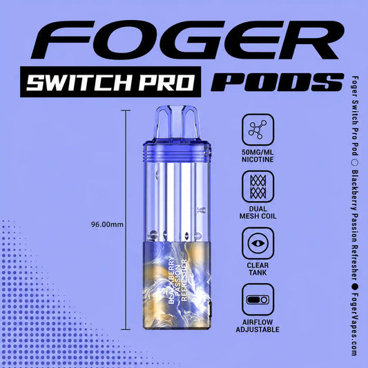 Blackberry Passion Refresher - Foger Switch Pro 30K Disposable Pod