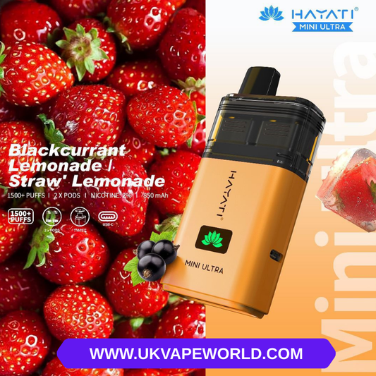 Schwarze Johannisbeer-Limonade Hayati Mini Ultra 1500 Puff Twist Bar