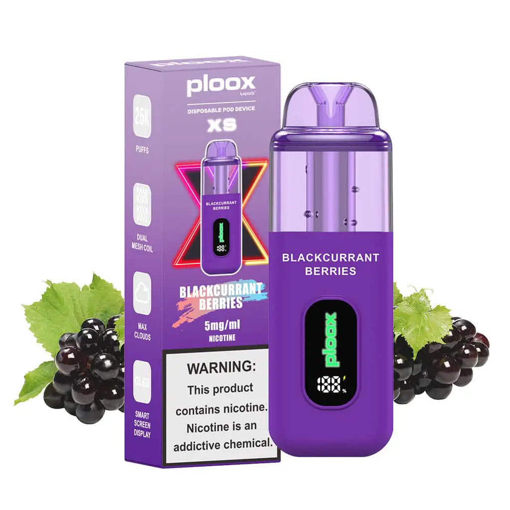 Blackcurrant Berries - Ploox XS 25k Disposable E-Hookah