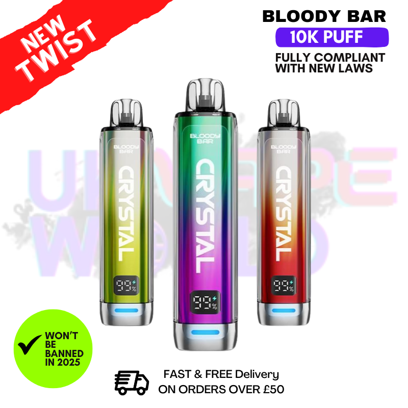 Bloody Bar Crystal 10K Puff Pod Kit - ONLY £6.99