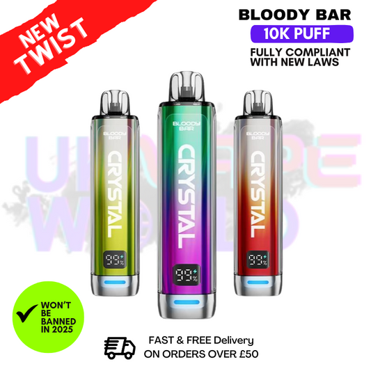 Bloody Bar Crystal 10K Puff Pod Kit - NUR 6,99 £