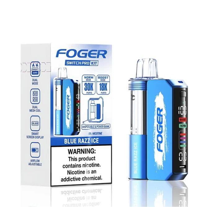 Blue Razz Ice Foger Switch Pro 30K Kit