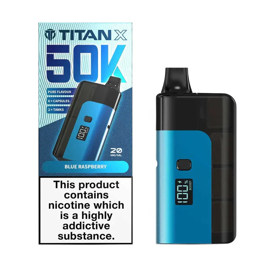Titan X 50K Prefilled Pod Kit - Box of 5