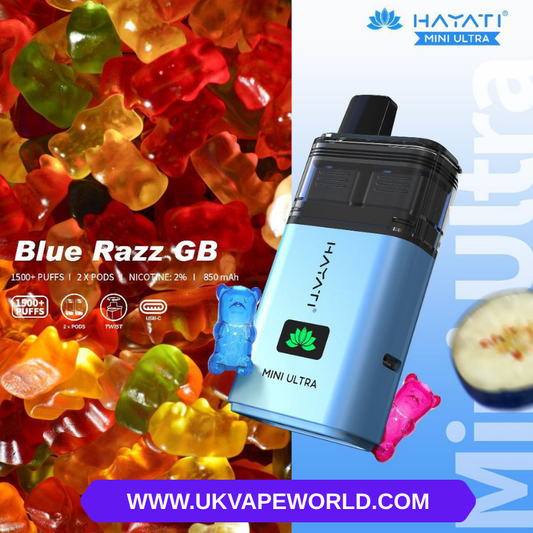 Blue Razz Gummibärchen Hayati Mini Ultra 1500Puff Twist Kit 