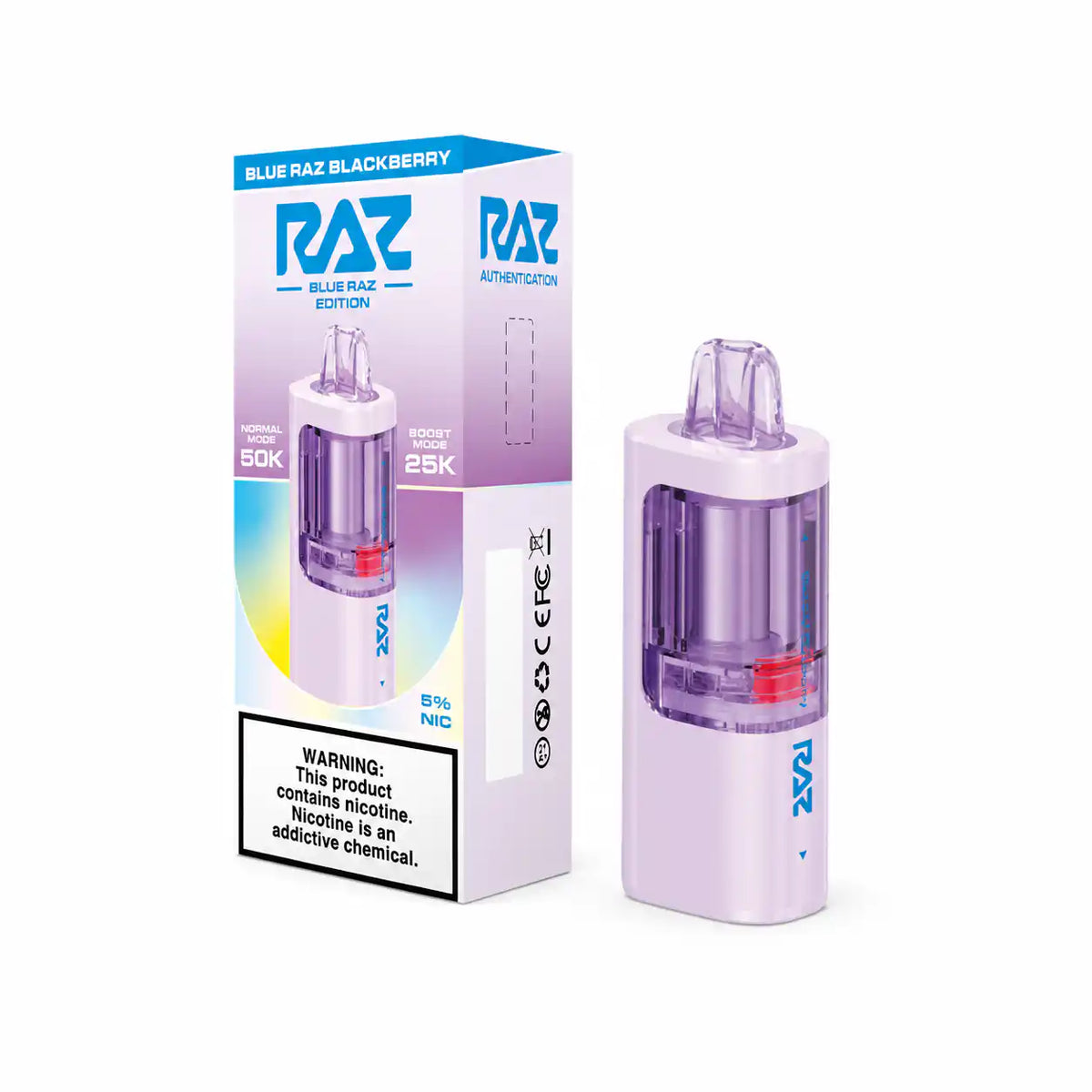 Blue Raz Blackberry - RAZ Vue 50K Disposable Pod