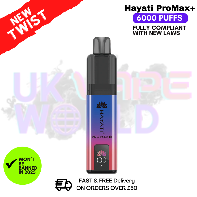 Blue Razz Cherry Hayati Pro Max Plus 6000Puff Kit