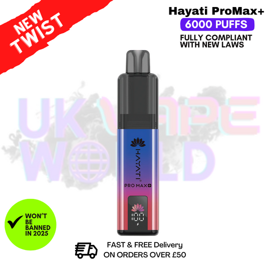 Blue Razz Cherry Hayati Pro Max Plus 6000Puff Kit