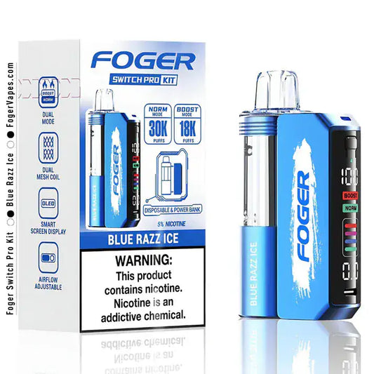 Blue Razz Ice - Foger Switch Pro 30K Disposable Kit