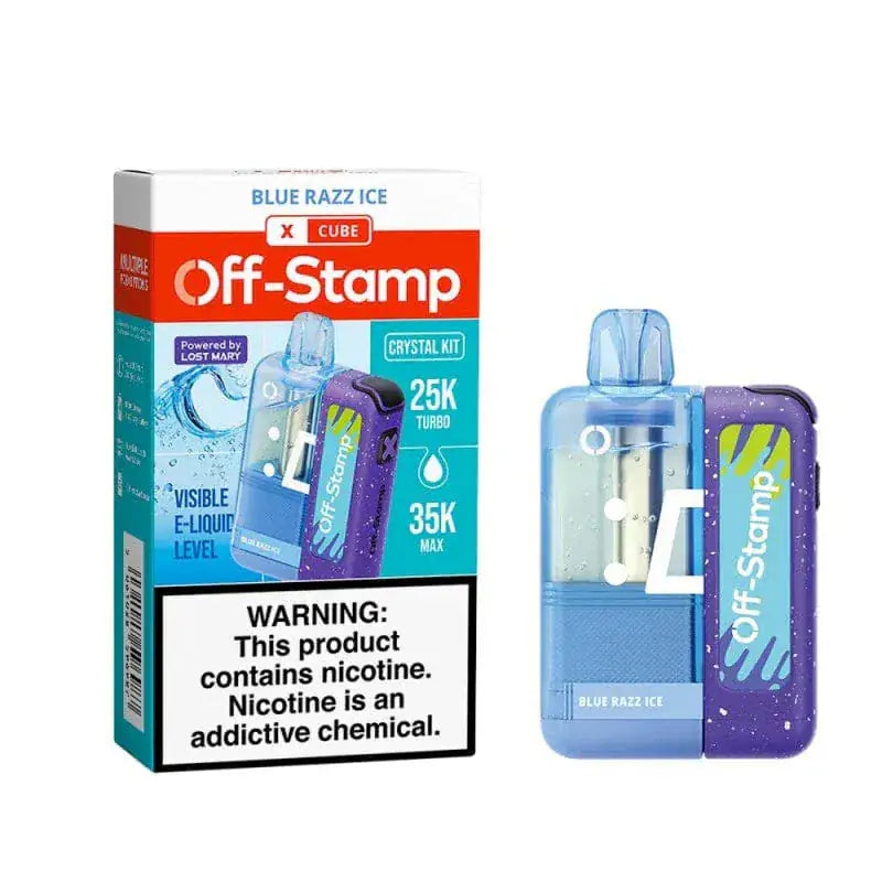 Blue Razz Ice - Off-Stamp X-Cube Crystal 35k Disposable Kit