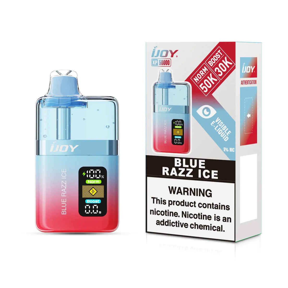 Blue Razz Ice - iJoy XP50000 Disposable Vape