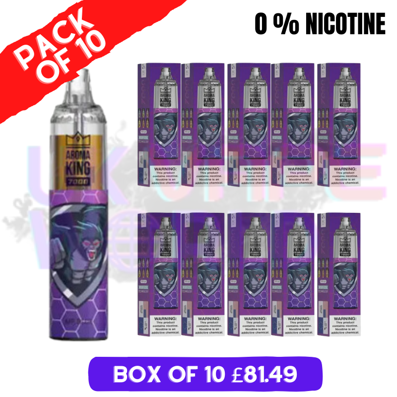 Blue Razz Lemonade - RandM Tornado 7000 Puffs (0 mg) 10er-Packung