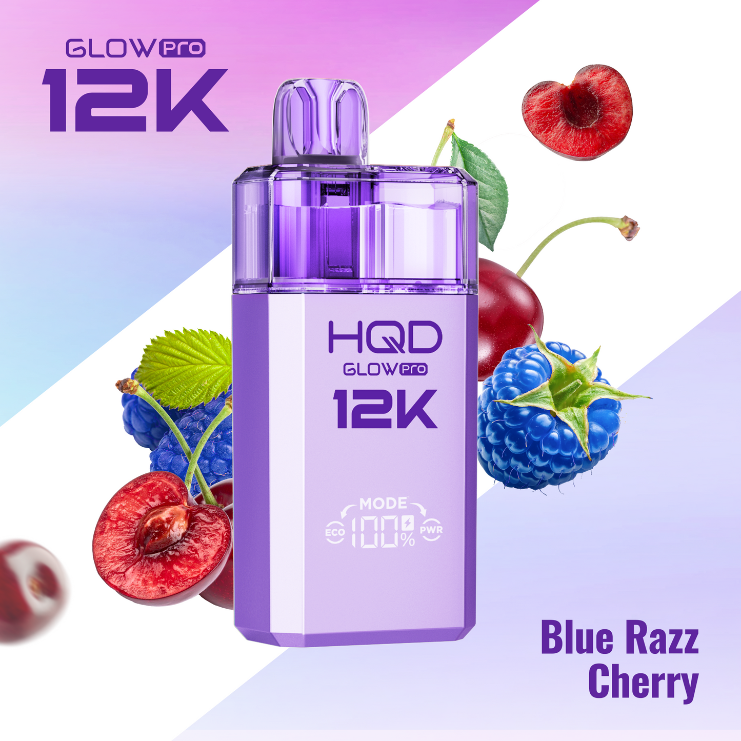 HQD Glow Pro 12k Prefilled Pod Vape Kit - Box of 5