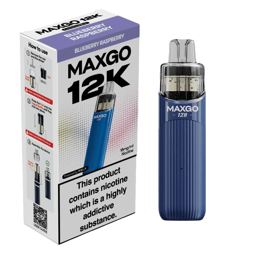 RELX MAXGO 12k Pre-Filled Pod Kit TPD Compliant - Pack Of 3