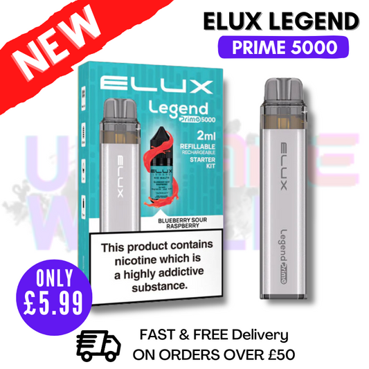 Blaubeere-Sauer-Himbeere Elux Legend PRIME 5000 Puff Kit
