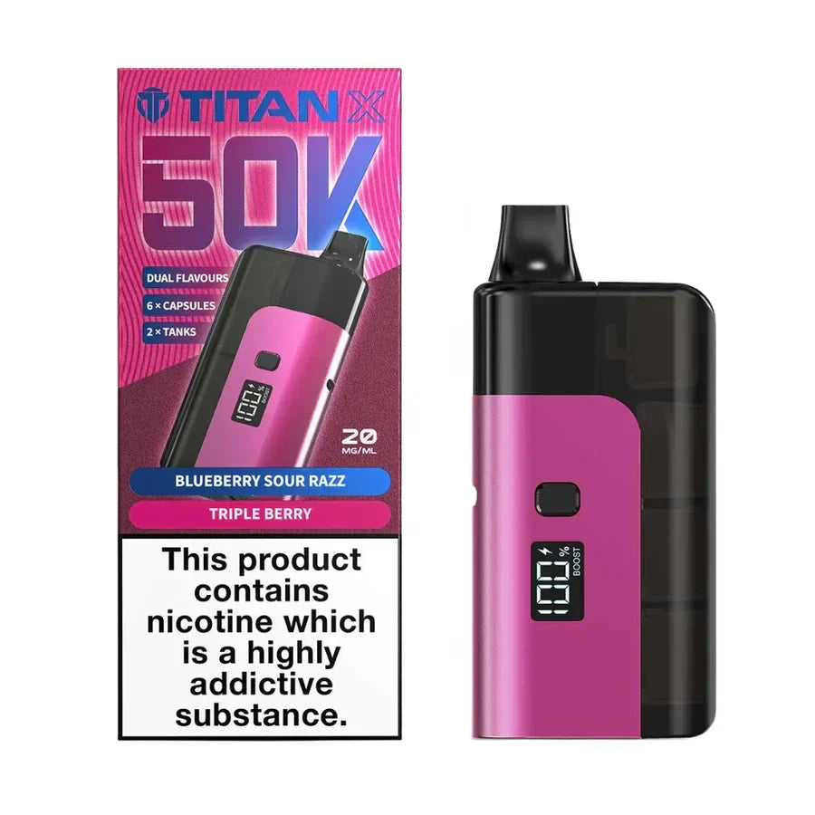 Titan X 50K Prefilled Pod Kit - Box of 5