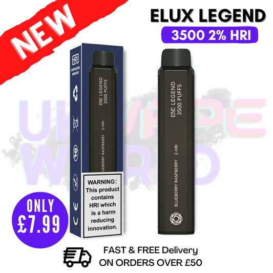 Elux Legend 3500 Puff Blaubeere Himbeere 2% HRI