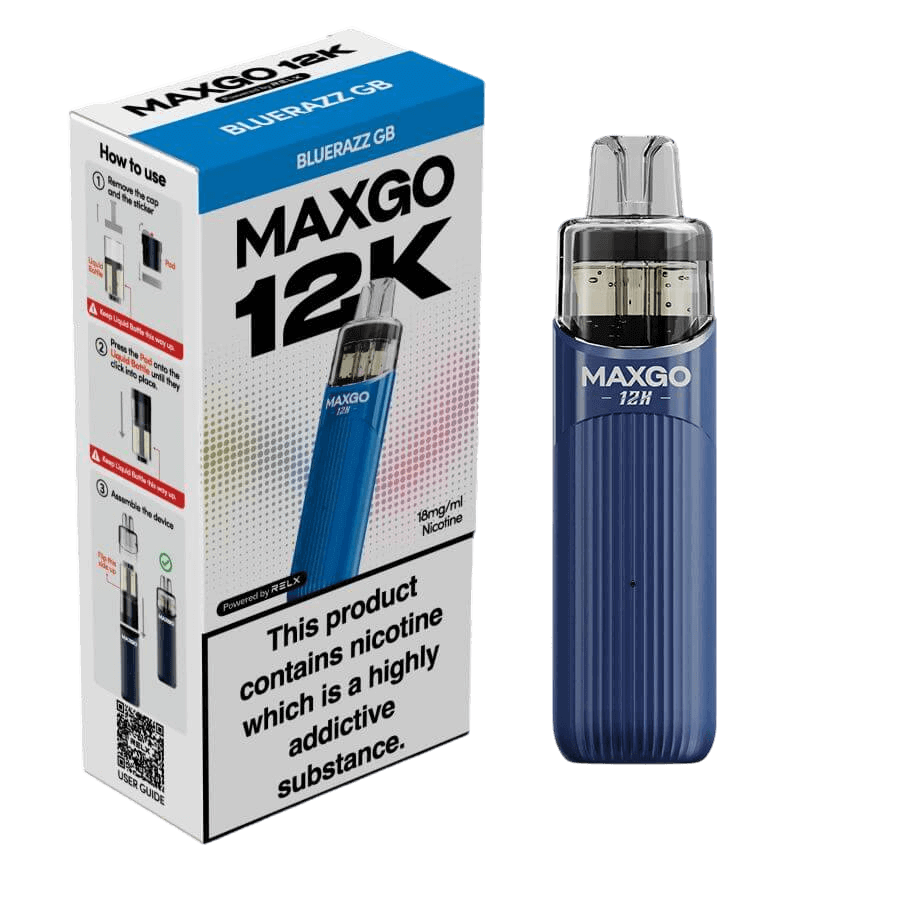 RELX MAXGO 12k Pre-Filled Pod Kit TPD Compliant - Pack Of 3