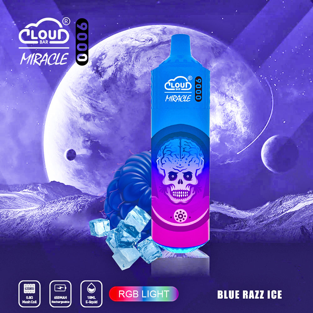Cloud Bar 9000 Puffs  650mAh Mesh Coil 18ML  5% Rechargeable E Cigarettes Vapes Pen 18ml for Cigarettes Lovers 11 Flavors