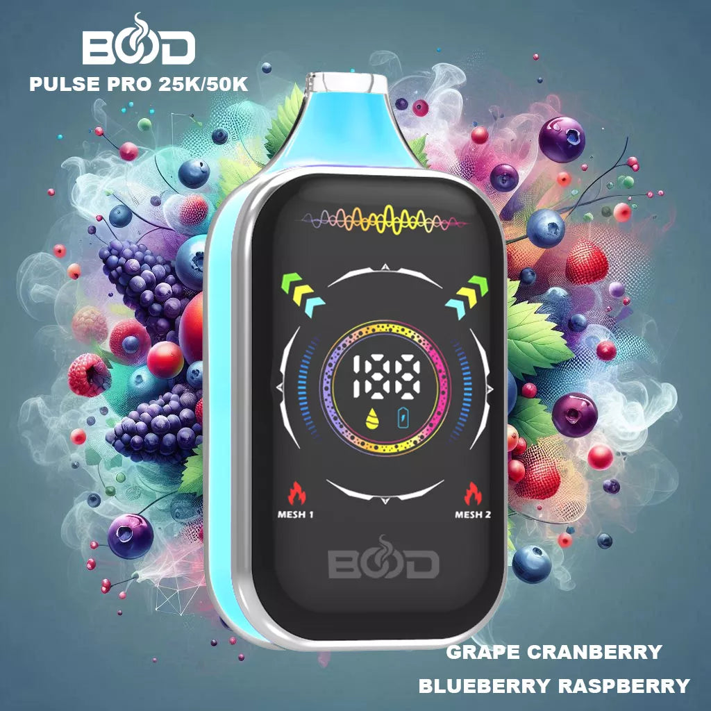 BOOD Pulse Pro 50000 Puffs Dual Mesh Full Display Bulk Buy Rechargeable Disposable Vapes Wholesale