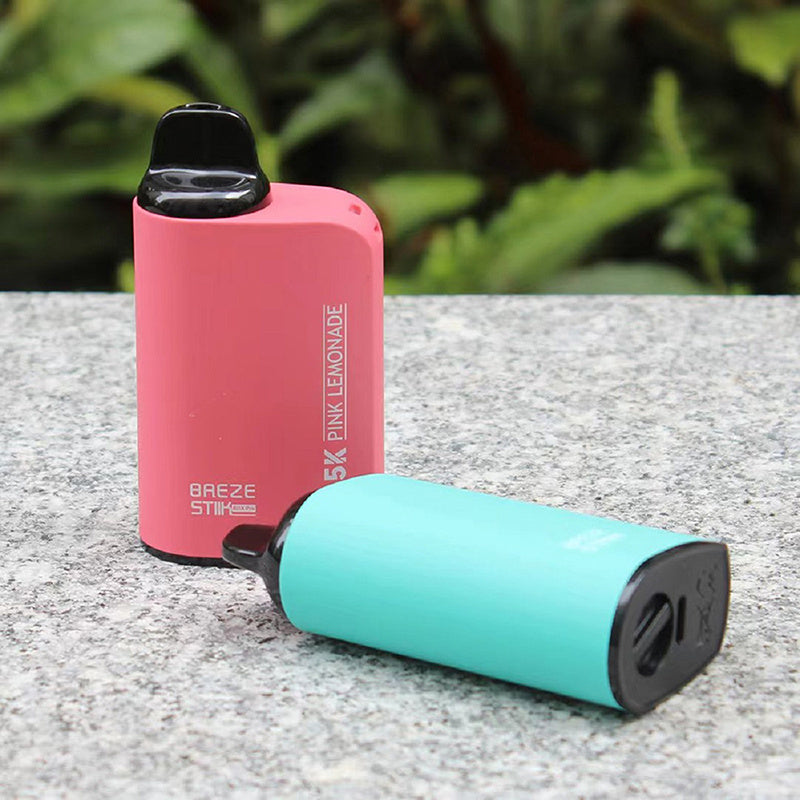 Breze Stiik Box Pro 5000 Puffs Vape Disposable Airflow Adjustable Electronic Cigarettes Puff 5k 2% 5% Prefilled Pod