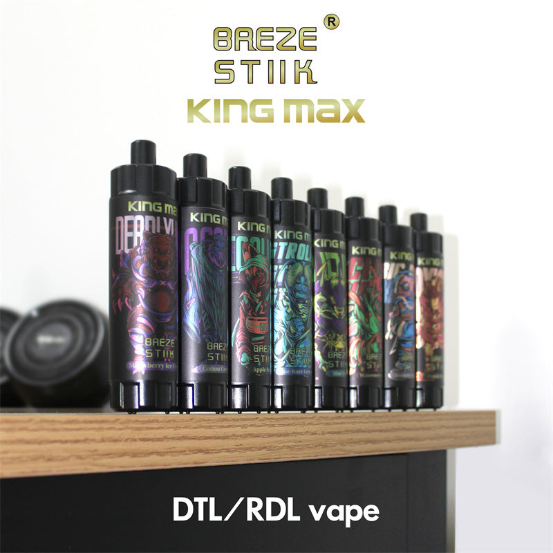 Breze Stiik Kingmax 10000 Puffs Disposable Vape – Mesh Coil. Adjustable Airflow
