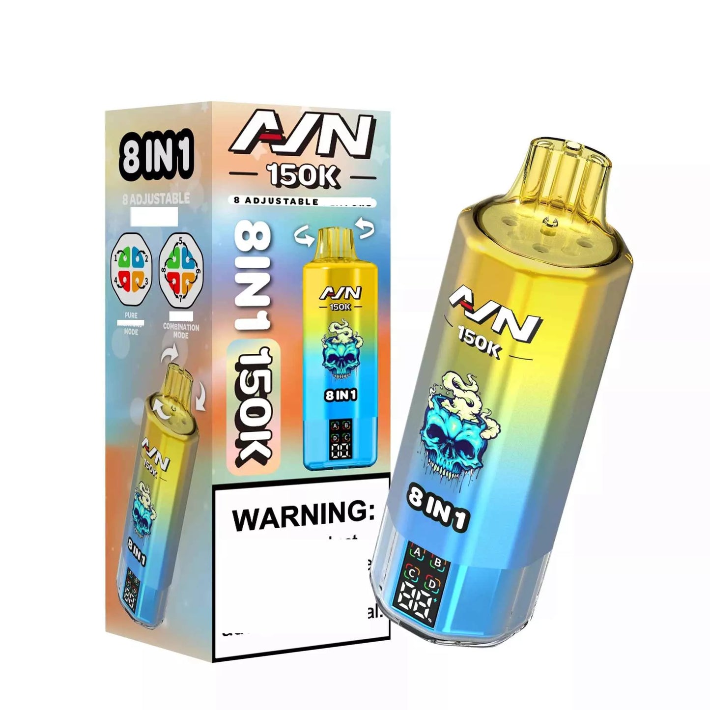 Bulk Buy AIVONO AIM AVN 150K Disposable Vapes 8-IN-1 Tastes 150000 Puffs Wholesale