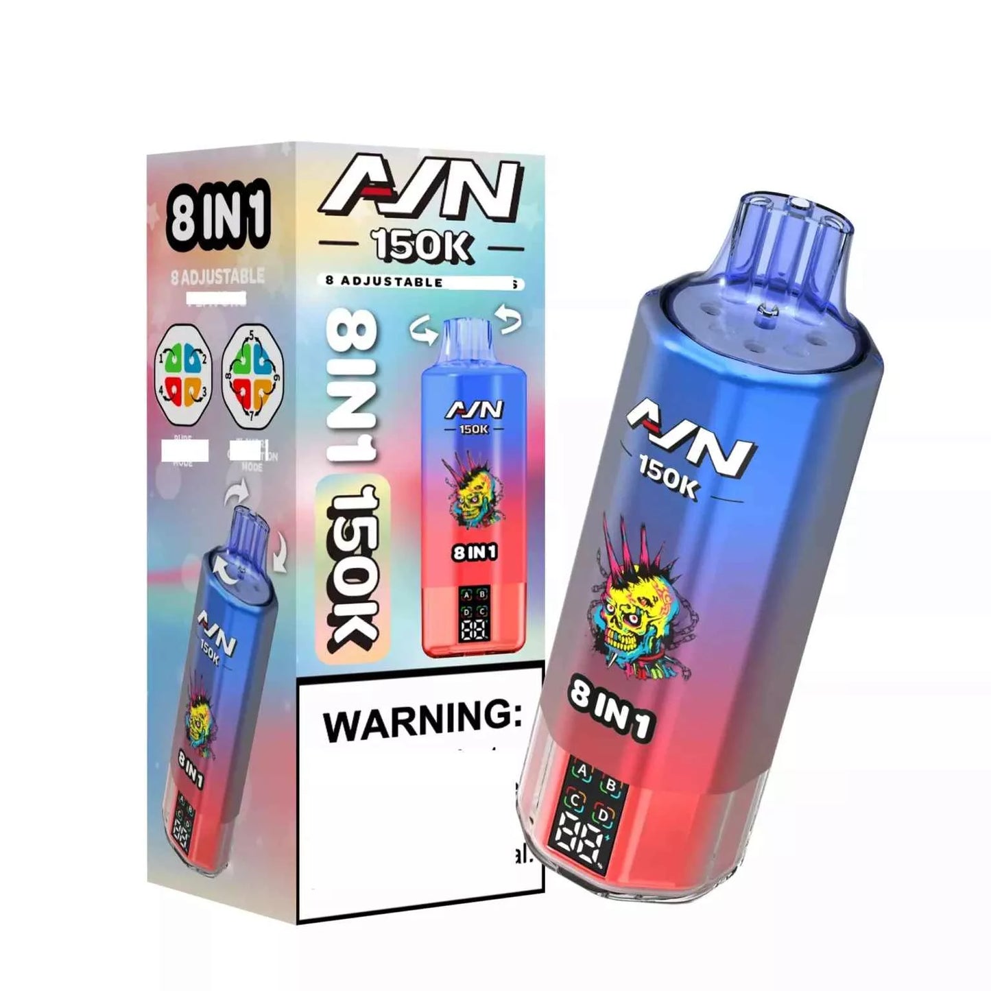 Bulk Buy AIVONO AIM AVN 150K Disposable Vapes 8-IN-1 Tastes 150000 Puffs Wholesale