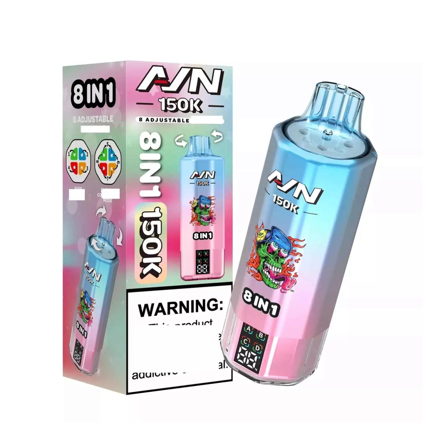 Bulk Buy AIVONO AIM AVN 150K Disposable Vapes 8-IN-1 Tastes 150000 Puffs Wholesale