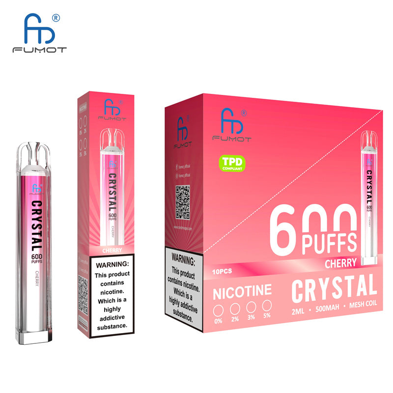 RandM Crystal 600 Puffs - 2ml, 5% Nic Salt, 12 Flavors, Rechargeable