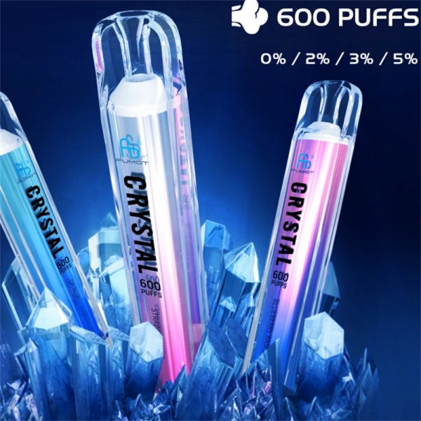 RandM Crystal Einweg-E-Zigarette für 600 Züge – 2 ml, 12 Geschmacksrichtungen, wiederaufladbar 