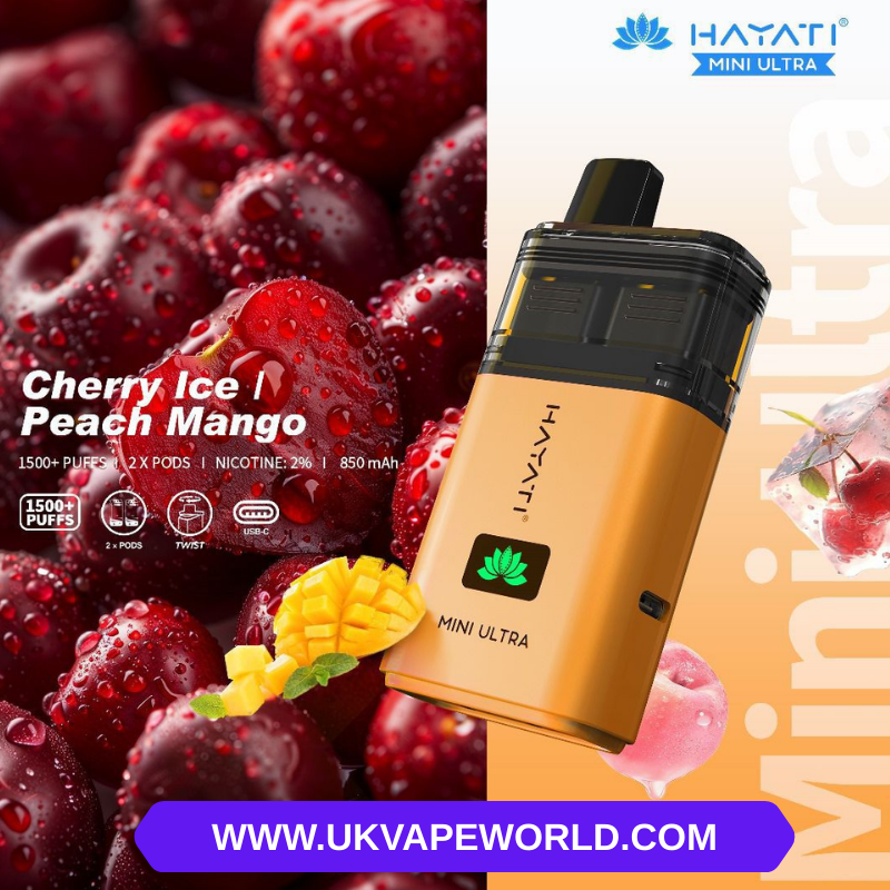 Cherry ICE Hayati Mini Ultra 1500 Puff Twist Prefilled Bar