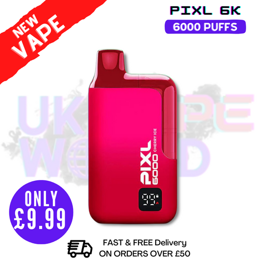 Cherry Ice Pixl 6000 6K Puff Einweg-E-Zigarette – nur 9,99 £