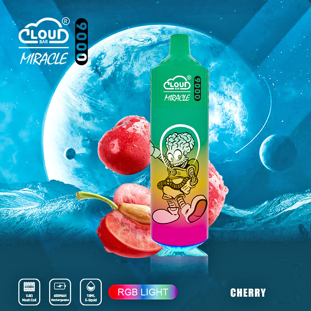Cloud Bar  9000 Puffs  5% Rechargeable Electronic Vapes Pen 18ml 650MAH 11 Flavors for Cigarettes Lovers
