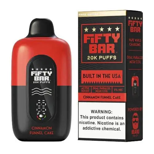 Cinnamon Funnel Cake - Fifty Bar 20K Disposable Vape
