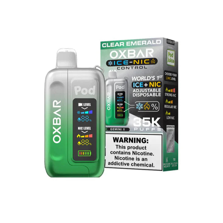 Clear Emerald Oxbar Ice-Nic Control 35K