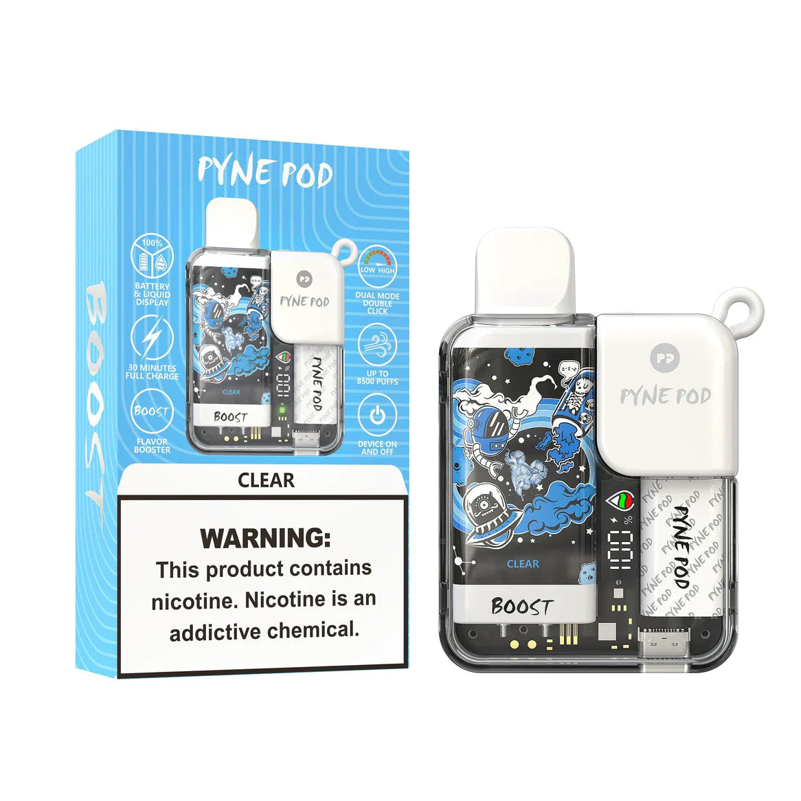 Clear Pyne Pod Boost 8500