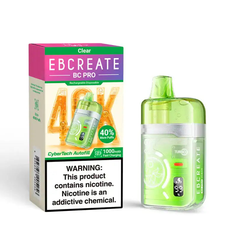 Clear - EBCREATE BC Pro 40K Disposable Vape